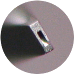 Электрод для микросварки (ширина канала 65мкм)<br/>Кратность увеличения x55